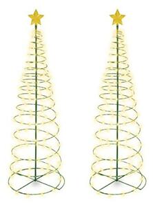 Lichidare de Stoc! Oferta 1+1 Decoratiune Solara 85 cm, Brad cu Stea