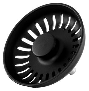 Gamma Gamma, sita pentru chiuvetă cu preaplin 115 mm, negru mat, GMA-1S115BK