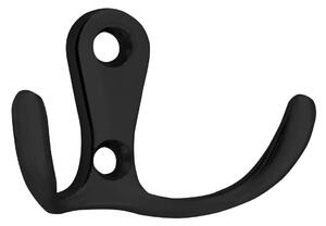 Aqualine Aqualine, cârlig dublu, negru mat, 10086B