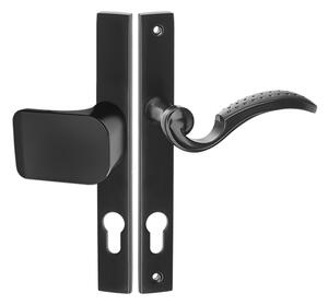 Kuchinox Baron, mâner de ușă/mâner pe montaj lung pentru inserție cilindrică, negru, LAV-KGR_935A