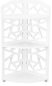 Etajera Tip Coltar Pentru Baie, 3 Polite, 18 cm Latime x 53 cm Inaltime