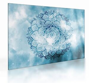 Tablou pe sticlă - Mandala cerească (70x50 cm)