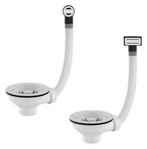 Gamma Gamma, sita pentru chiuvetă cu preaplin 115 mm, albă, GMA-1S115WH