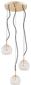 Argon Oviedo lampă suspendată 3x15 W alamă-transparent 1463
