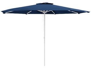Outsunny Umbrelă Soare Exterior Gradină Reglabilă 4cm Copertină Albastru 8 Nervuri | Aosom Romania