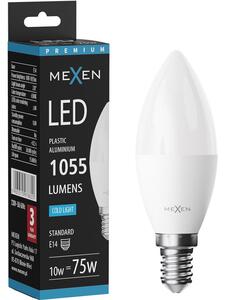 Mexen Nova, Bec LED E14, C37, 10W, neutru - 4000K, 1055 lm - L102-E14-1040-01