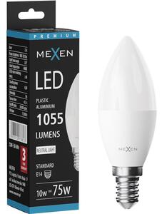 Mexen Nova, Bec LED E14, C37, 10W, cald - 3000K, 1055 lm - L102-E14-1030-01