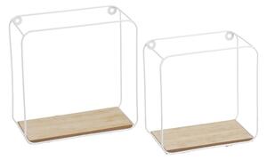 Rafturi alb-natural 2 buc. 21 cm – Casa Selección