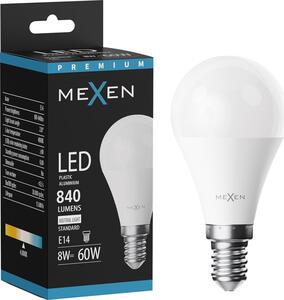 Mexen Nova, Bec LED E14, G45, 8W, neutru - 4000K, 840 lm - L101-E14-0840-01