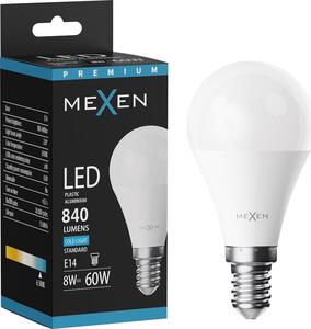 Mexen Nova, Bec LED E14, G45, 8W, rece - 6500K, 840 lm - L101-E14-0865-01