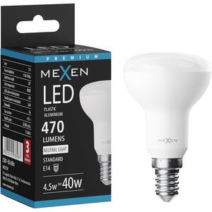 Mexen Nova, Bec LED E14, R50, 4.5W, Neutru - 4000K, 470 lm - L103-E14-0540-01