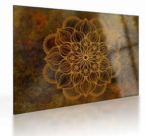 Tablou pe sticlă - Mandala bucuriei (70x50 cm)