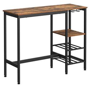 Masa de bar, Vasagle, Maro Rustic, LBT013B01, 110 x 40 x 90 cm