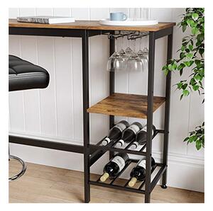 Masa de bar, Vasagle, Maro Rustic, LBT013B01, 110 x 40 x 90 cm