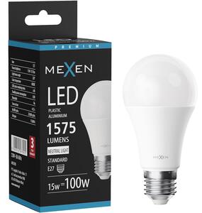 Mexen Nova, Bec LED E27, A60, 15W, neutru - 4000K, 1575 lm - L100-E27-1540-01