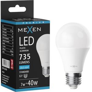 Mexen Nova, Bec LED E27, A60, 7W, rece - 6500K, 735 lm - L100-E27-0765-01