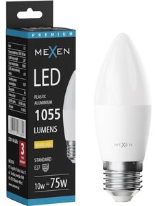 Mexen Nova, Bec LED E27, C37, 10W, Cald - 3000K, 1055 lm - L102-E27-1030-01