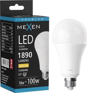 Mexen Nova, bec LED E27, A70, 18W, lumină caldă - 3000K, 1890 lm - L100-E27-1830-01