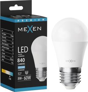 Mexen Nova, Bec LED E27, G45, 8W, rece - 6500K, 840 lm - L101-E27-0865-01