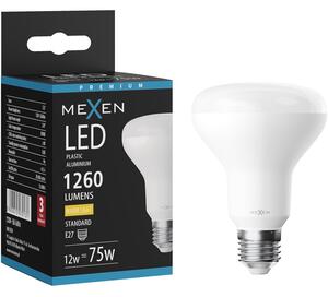 Mexen Nova, Bec LED E27, R80, 12W, Cald - 3000K, 1260 lm - L105-E27-1230-01