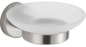 Mexen Remo, săpunieră din sticlă, oțel periat, 7050739-97