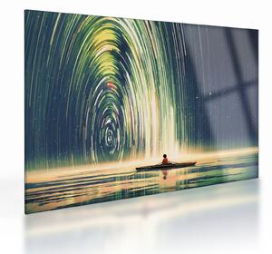 Tablou pe sticlă - Centrul Universului (70x50 cm)