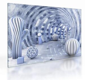 Tablou pe sticlă - 3D Abstract (70x50 cm)
