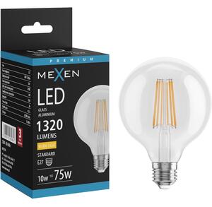 Mexen Vintis, Bec LED E27, G95, 10W, Cald - 2700K, 1320 lm, transparent - L157-E27-1027-00