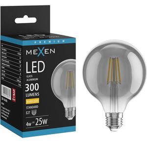 Mexen Vintis, Bec LED E27, G95, 4W, Cald - 2700K, 300 lm, fumuriu - L157-E27-0427-70
