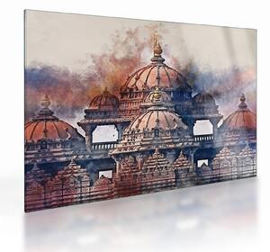 Tablou pe sticlă - Akshardham, New Delhi, India (70x50 cm)