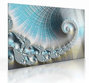 Tablou pe sticlă - Spirale texturate (70x50 cm)