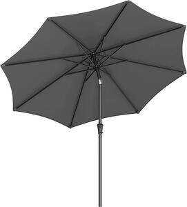 Umbrela de soare, Songmics, 2,7 m, UPF 50+, Gri