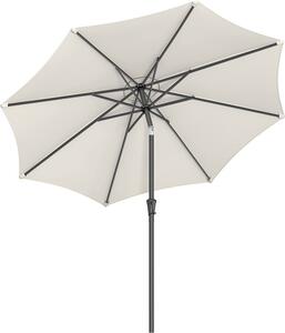 Umbrela de soare, Songmics, 2,7 m, UPF 50+, Crem