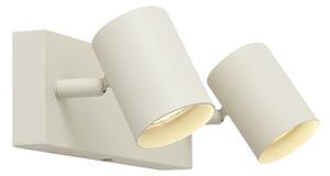 Spot modern de plafon bej cu 2 lumini reglabil - Jeana