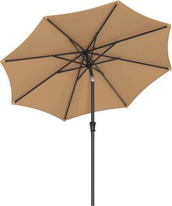 Umbrela de soare, Songmics, 2,7 m, UPF 50+, Camel