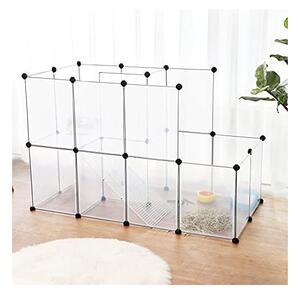 Tarc pentru animale de companie, Songmics, Alb, 143 x 93 x 73 cm