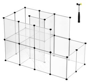 Tarc pentru animale de companie, Songmics, Alb, 143 x 93 x 73 cm