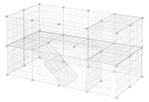 Tarc pentru animale de companie, Songmics, Alb, LPI02W, 143 x 73 x 71 cm