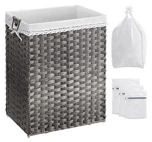 Cos pentru rufe, Songmics, Gri, LCB390G01, 90L