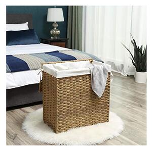 Cos de rufe, Songmics, 110L, LCB52NL, Natural, 57 x 33 x 60 cm