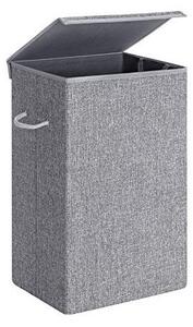 Cos de rufe, Songmics, 85L, LCB01G, Gri, 36 x 36 x 66 cm