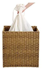 Cos de rufe, Songmics, 110L, LCB52NL, Natural, 57 x 33 x 60 cm