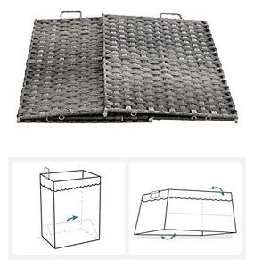 Cos pentru rufe, Songmics, Gri, LCB390G01, 90L
