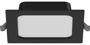 Mexen LDRR, Lampă de tavan încastrată LED 12 x 12 cm, 6W, neutru - 4000K, 390 lm, negru - L211-012-0640-70