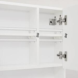 Dulap de depozitare pentru lavoar, Vasagle, Alb, 54x55x15 cm