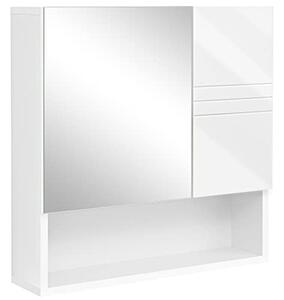 Dulap de depozitare pentru lavoar, Vasagle, Alb, 54x55x15 cm