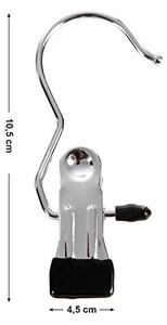 Set de 50 umerase din metal, Songmics, Argintiu-Argintiu, 10.5x4.5x0.3 cm