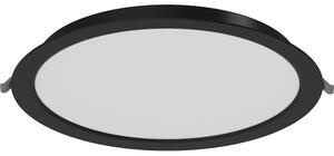 Mexen LDRR, lampă de tavan încastrată cu LED, diametru 12 cm 30 cm, 24W, rece - 6500K, 1920 lm, negru - L210-030-2465-70