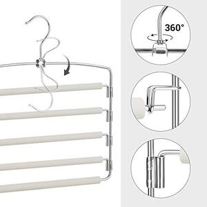 Set de 3 umerase din metal, Songmics, Gri, 45x40x0.5 cm