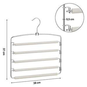Set de 3 umerase din metal, Songmics, Gri, 45x40x0.5 cm